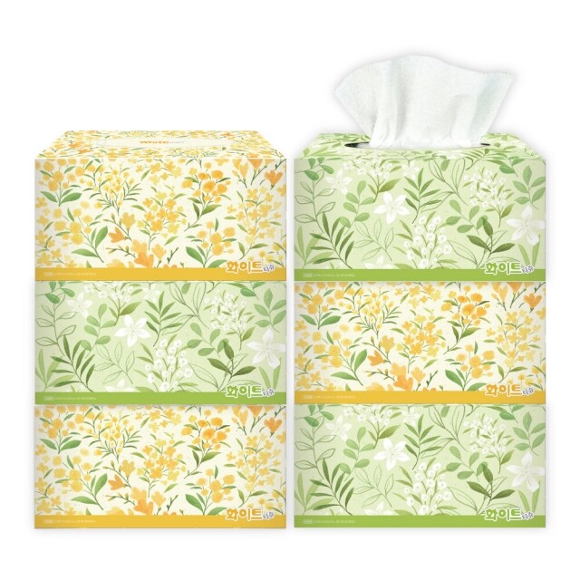 (주)인스,천연 미용 각티슈 250매X6개입 - 피플인스 화이트티슈